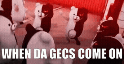 Black And White Bears Dancing GIF