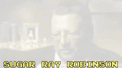Black And White Boxing Match Sugar Ray Robinson GIF