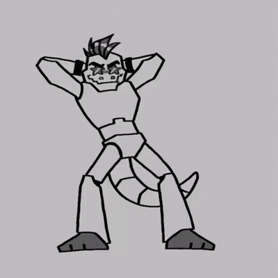 Black And White Boy And Bear GIF