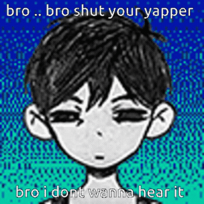Black And White Boy Bro Shut Your Yapper GIF