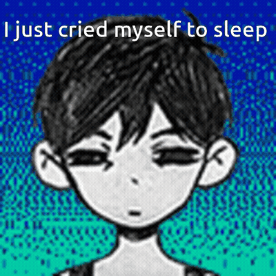 Black And White Boy Crying Saying I Just Cried Myself To Sleep GIF