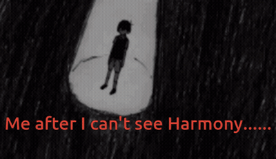 Black-And-White Boy Me After I Can't See Harmony GIF