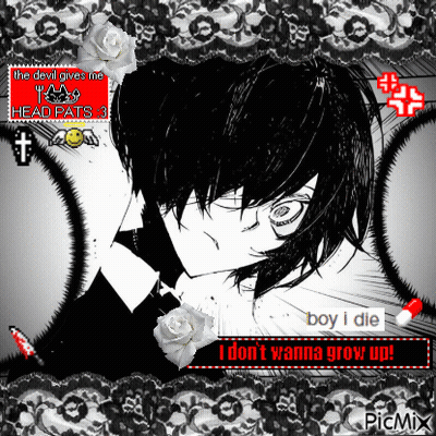 Black And White Boy Saying I Don't Wanna Grow Up GIF