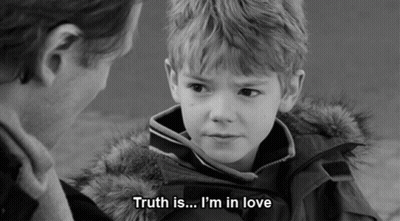 Black and White Boy Talking to Man Truth Is I'm In Love