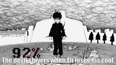Black And White Boy The Devil Shivers When Eli Loses His Cool GIF