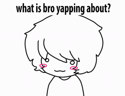 Black And White Boy What Is Bro Yapping About GIF