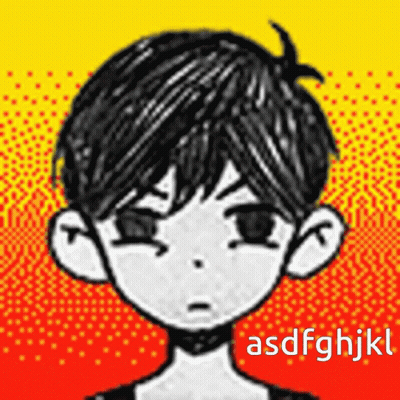 Black And White Boy With Letters Asdfghjkl GIF