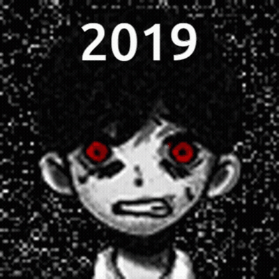 Black And White Boy With Red Eyes GIF