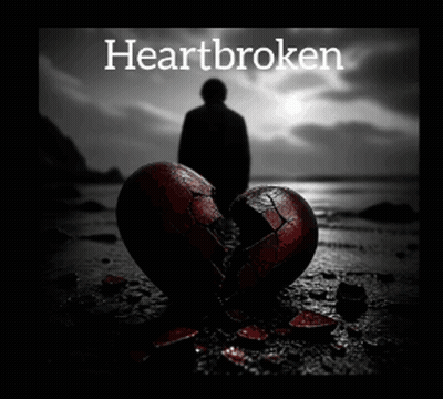 Black And White Broken Heart Heartbroken GIF