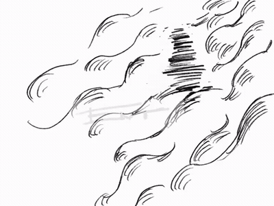 Black And White Brush Stroke GIF