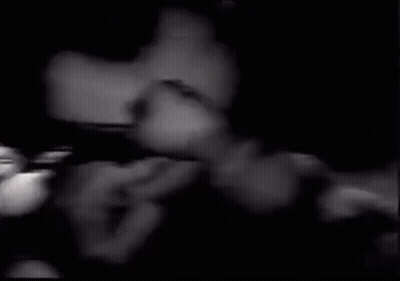 Black And White Bunny With Bow Tie GIF