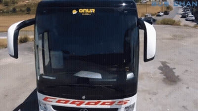 Black And White Bus Saying Onur GIF