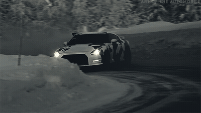 Black And White Car With DC Logo GIF