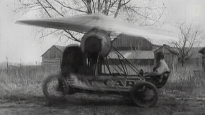 Black And White Car With Word Car GIF