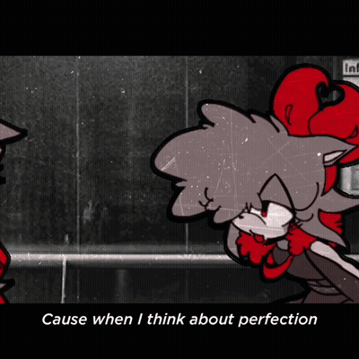 Black And White Cartoon Cause When I Think About Perfection GIF