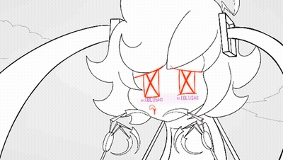 Black And White Cartoon Character Bubble540 GIF