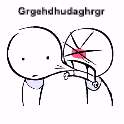 Black And White Cartoon Character Grgehdhudaghrgr GIF