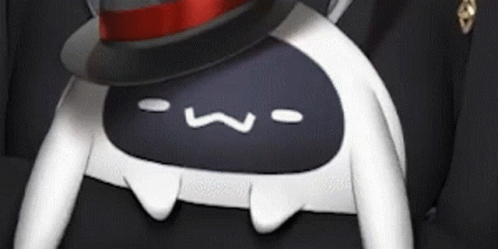 Black And White Cartoon Character In Top Hat And Suit GIF