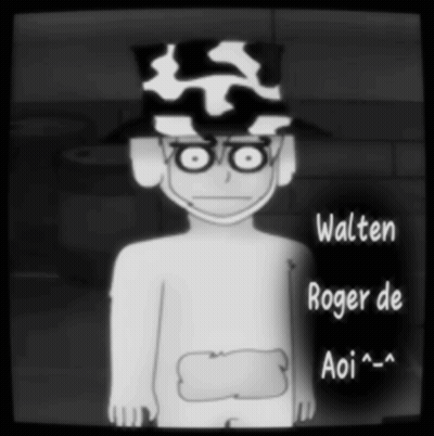 Black And White Cartoon Character Walter Roger De Aoi GIF