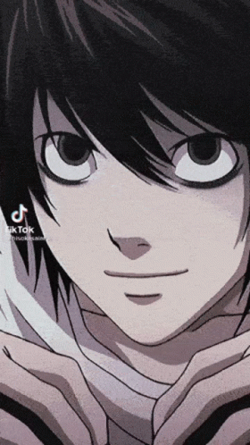 Black And White Cartoon Character With Big Eyes GIF