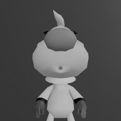 Black And White Cartoon Character With Large Nose GIF