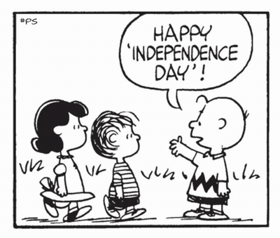 Black and White Cartoon It Means Being Free From Influence or Control of Others
