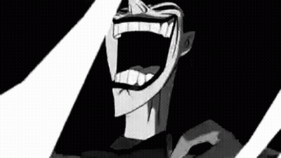 Black And White Cartoon Laughing GIF