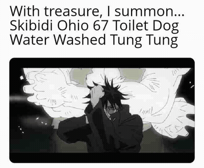 Black And White Cartoon Man Head In Hands Saying With Treasure I Summon GIF