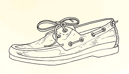 Black And White Cartoon Shoes GIF