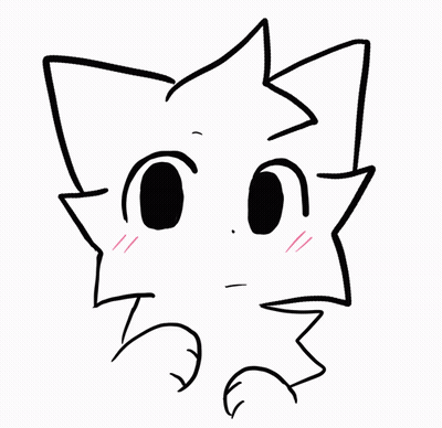 Black And White Cartoon With Star-Shaped Head GIF