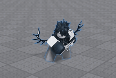 Black And White Cartoon With Wings And Sword GIF