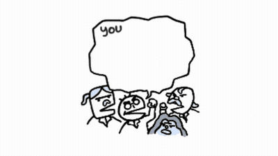 Black And White Cartoon You Are The Lamest Scientist Ever GIF