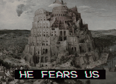 Black And White Castle He Fears Us GIF
