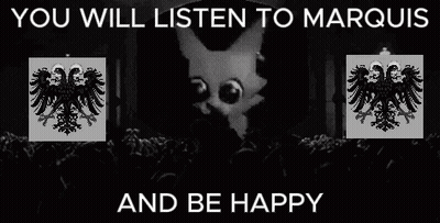 Black And White Cat And Eagles You Will Listen To Marquis And Be Happy GIF