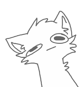 Black And White Cat Face Sticker