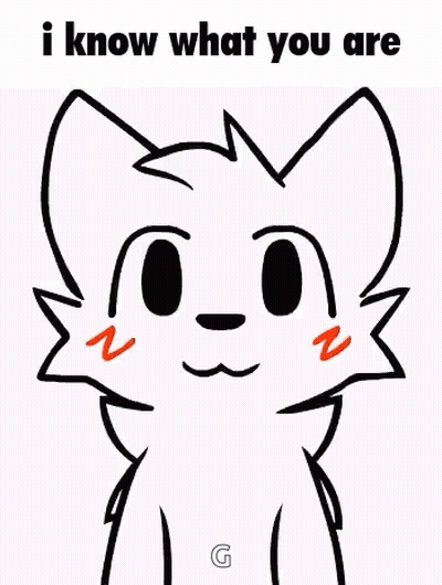 Black And White Cat I Know What You Are GIF