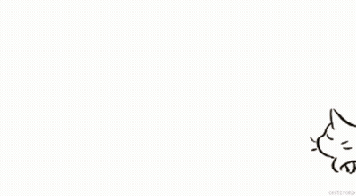 Black And White Cat Lying On Floor GIF
