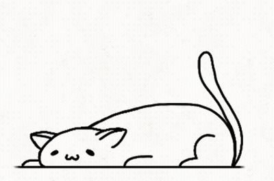 Black And White Cat Sleeping On Back With Zzz GIF