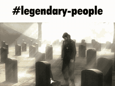 Black And White Cemetery #Legendary-People GIF