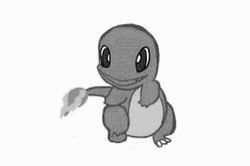 Black And White Charmander GIF