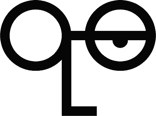 Black And White Circle And L Sticker