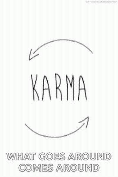 Black And White Circle Karma GIF