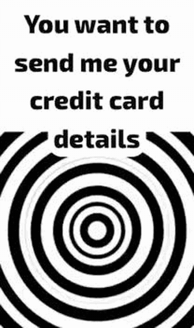 Black and White Circle You Want Credit Card