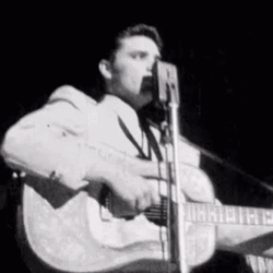 Black And White Clip Elvis Performance GIF