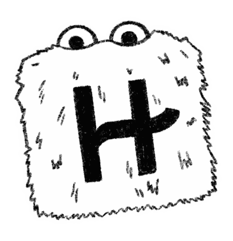 Black And White Cloud With Face Sticker