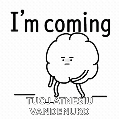 Black And White Cloud With Face And Arms GIF