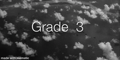 Black And White Cloudy Sky With Grade 3 GIF