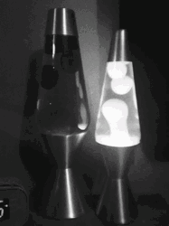 Black And White Color Of Lava Lamp GIF