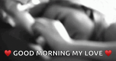 Black And White Couple Good Morning My Love GIF