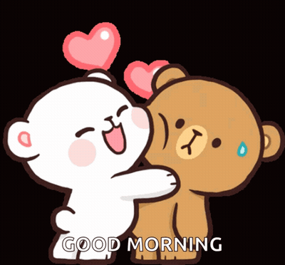 Black And White Couple Good Morning My Love GIF